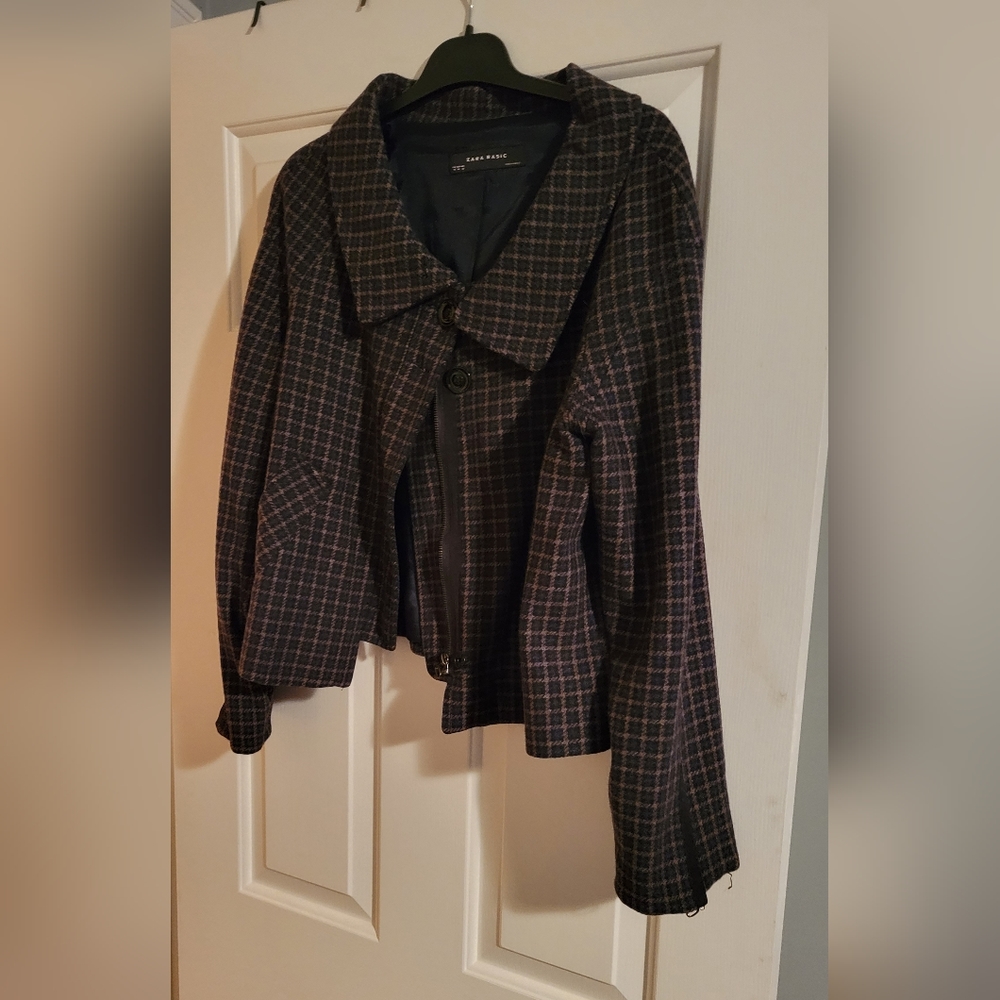 Zara check blazer